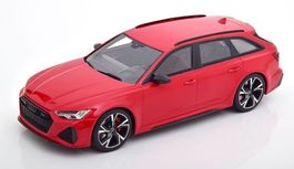 AUDI RS6 AVANT ROT/SCHWARZ, 1:18 TOPSPEED