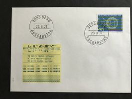 Zst 504 50 Jahre Radio Schweiz FDC 23.9.71