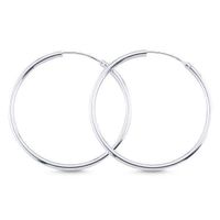 Ohrringe Creole 925 Silber Klassiker filigran 30mm