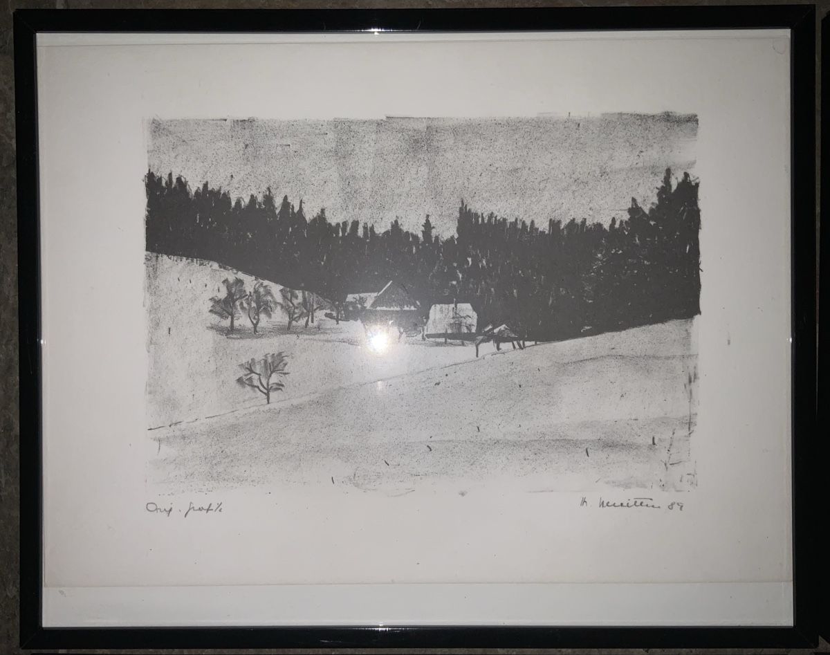 Grafica & Litografie: Original Grafiken von Hans Scheitlin, Winterlandschaften – Usato da Zollikon venduto da Moira55 1
