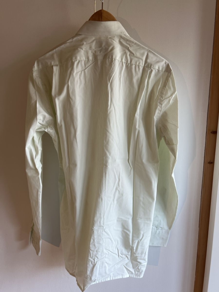 Camicie: Olymp Hemd Gr. 40 Slim Fit, hellgrün gestreift – Usato da Wallisellen venduto da sarinavs 3