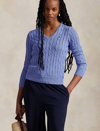 Polo Ralph Lauren Damen-Pullover, NEU, Hellblau (Mavi),Gr:L