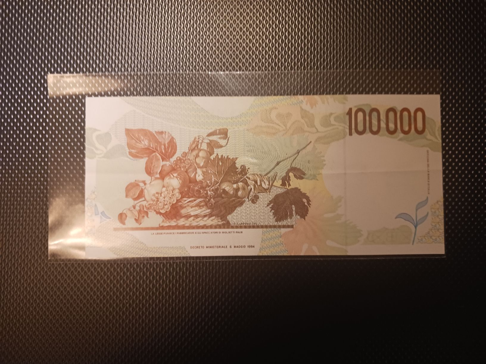 Italienische 100'000 Lire Banknote. (Gebraucht) in Geroldswil für CHF ...
