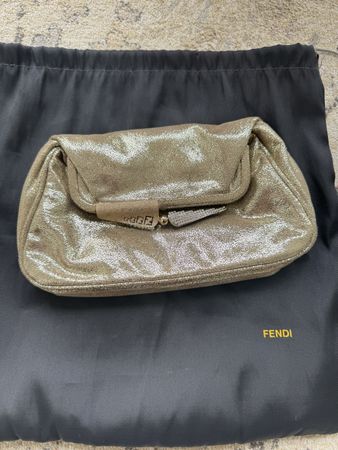 FENDI Fold Over Evening Bag