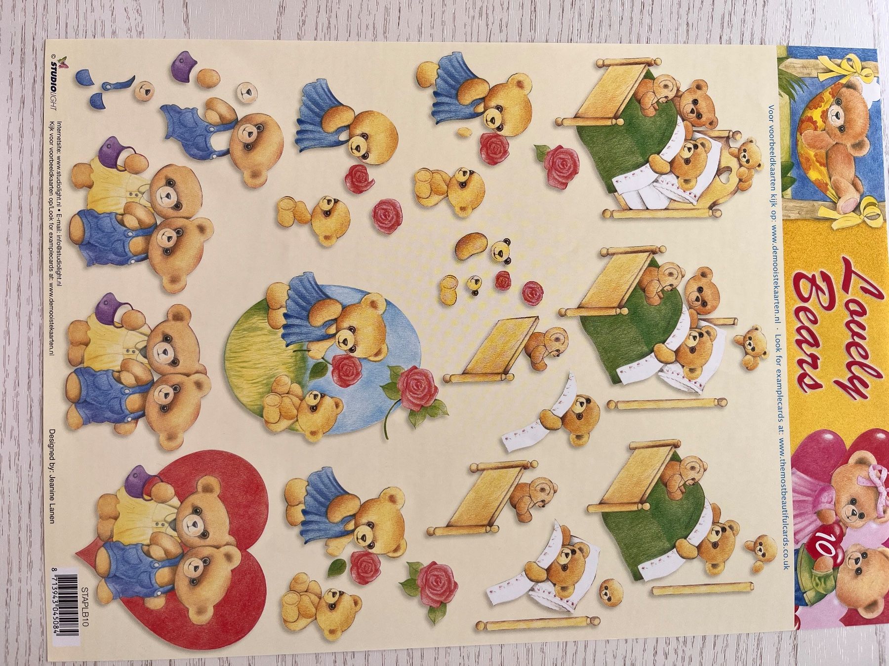 Kit bricolage: 1 Set Kartenbögen mit 10 Designs – Nuovo e nell'imballaggio originale da Büsserach venduto da bor_s88m 3