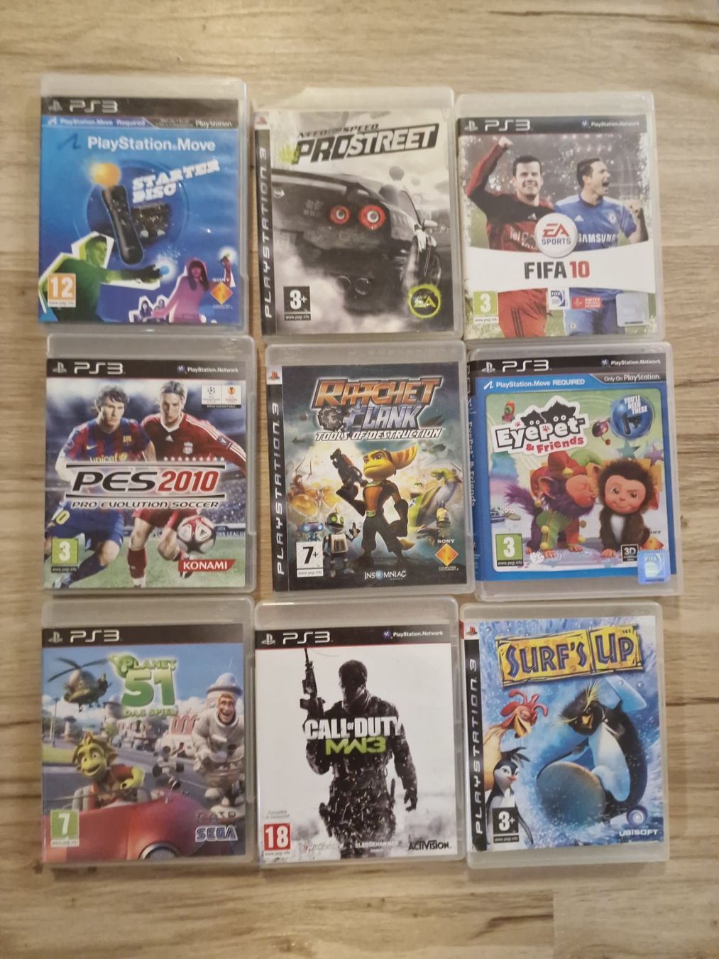 Sony Konsolen: Sony PS3 Super Slim Set – 2 Controller, 2 Move & 9 Spiele – Gebraucht aus Muttenz von c_n 3