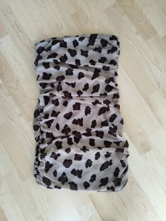 Bandeaukleid Leoprint superstrech Gr. 36/S