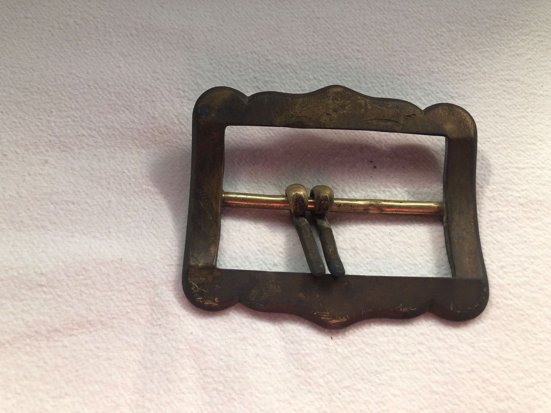 Campanacci mucche: Antike Riemenschnalle, Messing 10cm – Usato da Schübelbach venduto da Dolly990_2