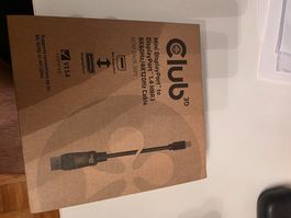 Club 3D Mini DisplayPort auf DisplayPort 1.4 Kabel 2m – Neu