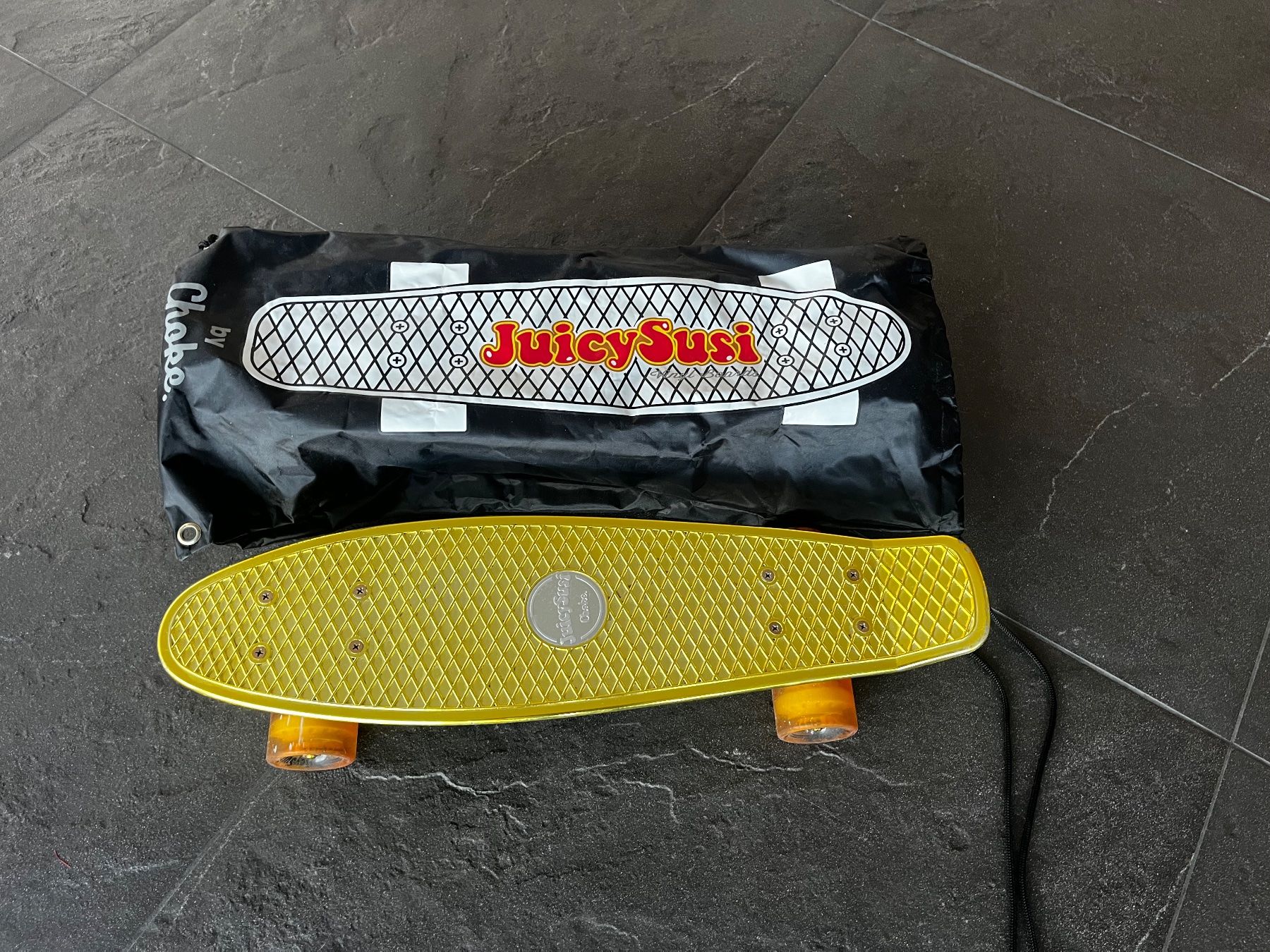 Skateboards: Choke Juicy Susi Rollbrett Gold – Usato da Zug venduto da kbinz