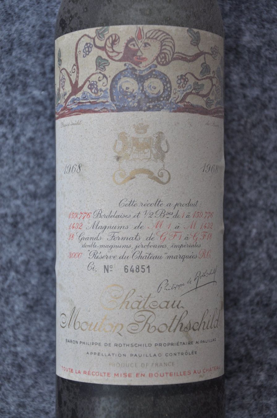Mouton Rothschild Vino: Château Mouton Rothschild 1968 – Nuovo (secondo la descrizione) da Sempach Station venduto da Miss_sixty6 1