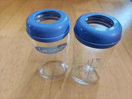 Lansinoh Natural Wave Glasflaschen 2 Stück 160 ml