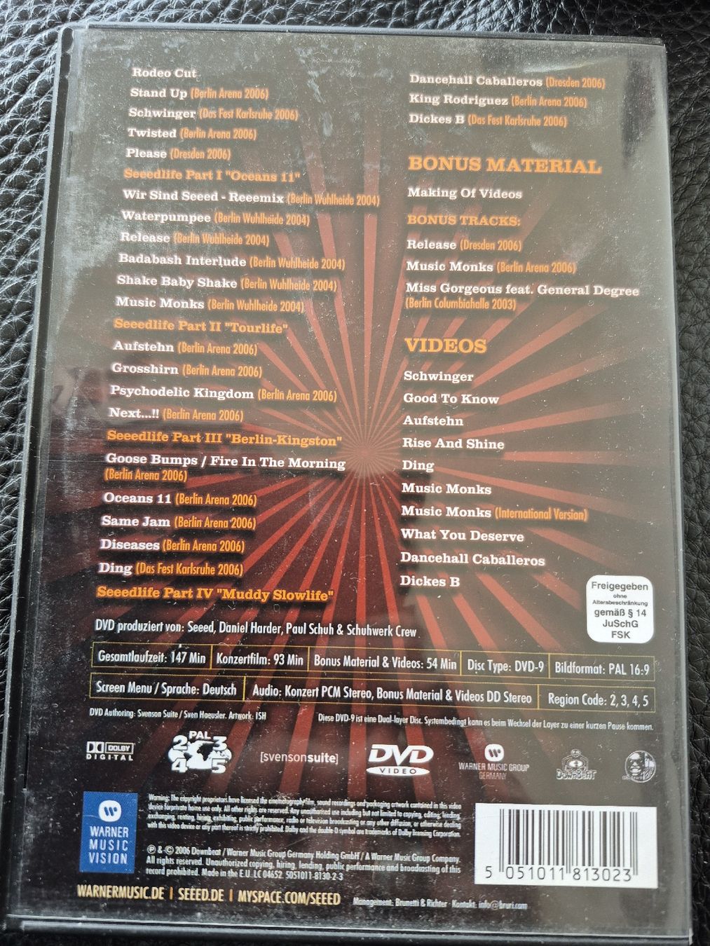 Tutti i DVDs: Seeed Live DVD – Usato da Bern venduto da Roibusch 1