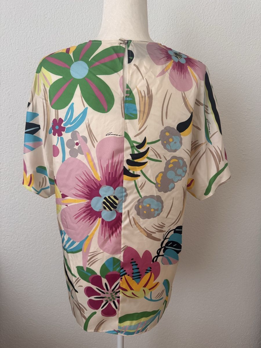 Gucci Camicette: Gucci 100% Seide Bluse Gr.46/XL – Nuovo e nell'imballaggio originale da Pfäffikon SZ venduto da EMMA0111 2
