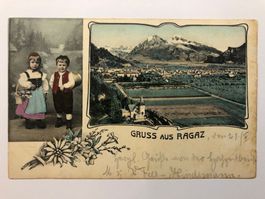 AK Gruss aus Ragaz Litho 1905
