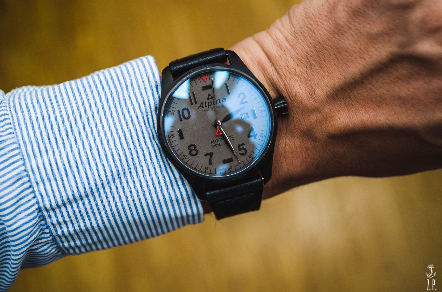 Alpina Orologi: ALPINA Automatic Pro Star Pilot Limited Edition All Black – Usato da Boswil venduto da ZPwatches 9