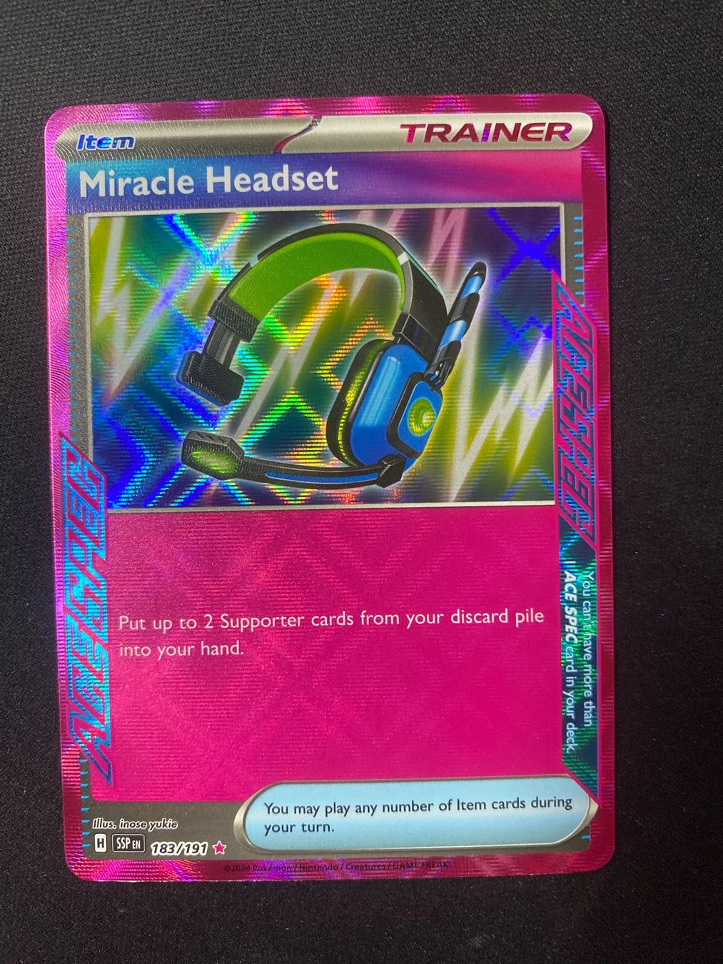 Pokémon Sammelbilder & Trading cards: Miracle Headset 183 - Surging Sparks - EN ab 1 – Neu (gemäss Beschreibung) aus Hausen AG von Shrade