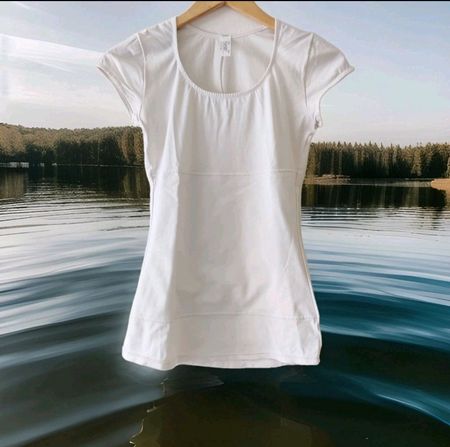 FLEXEES Bodyshape Formendes Shirt Pulli Hemdchen weiss Gr.M