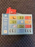 DJECO Puzzle Duo Numbers 1-10 - 10 Puzzles for Kids - 3+