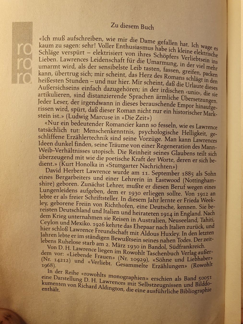 Libri: Lady Chatterley - D.H. Lawrence – Usato da Zürich venduto da loosebone 1