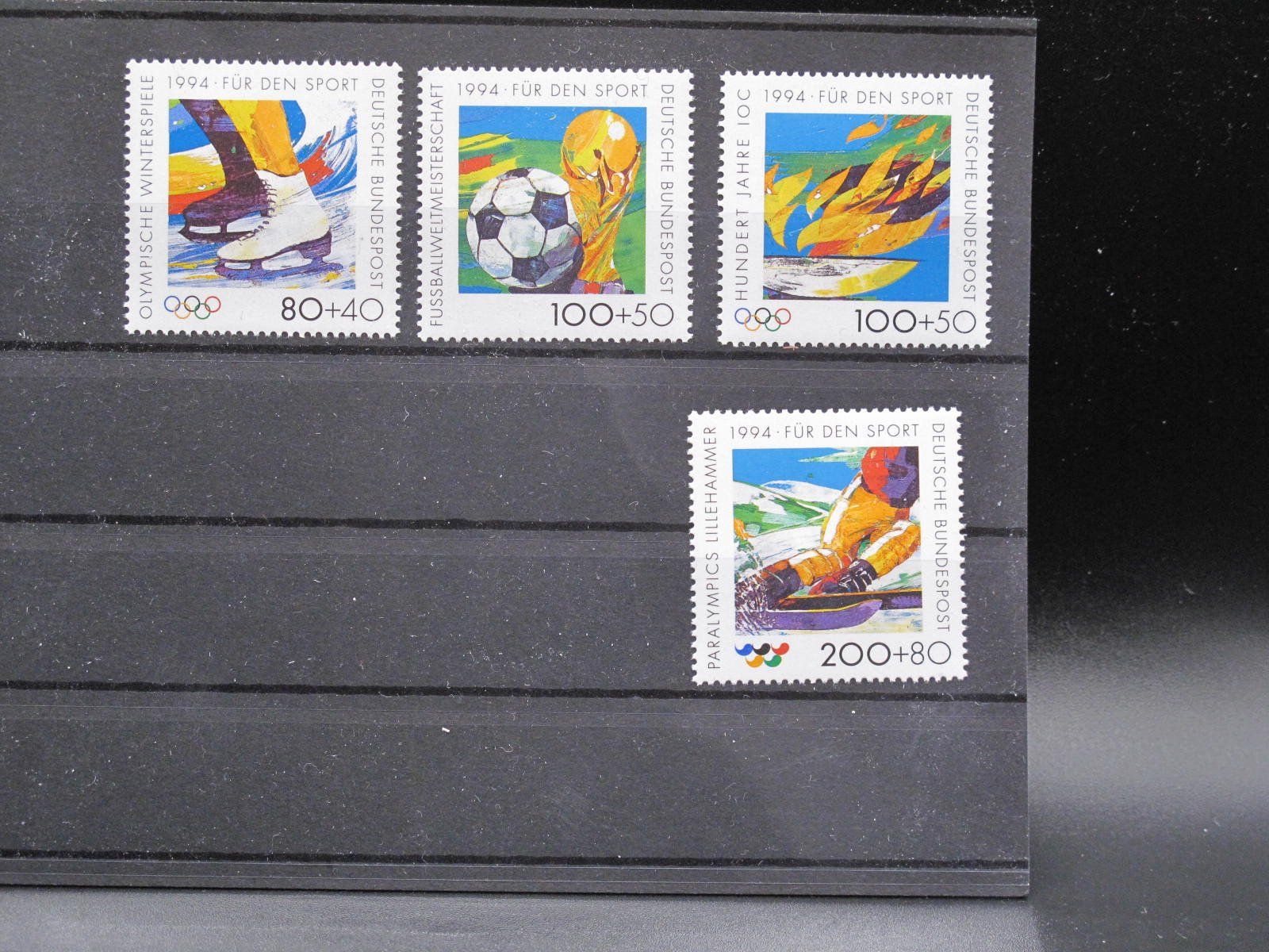 Tutti i francobolli: BRD 1994 Olympiade Lillehammer ** – Usato da Wil SG venduto da fva01