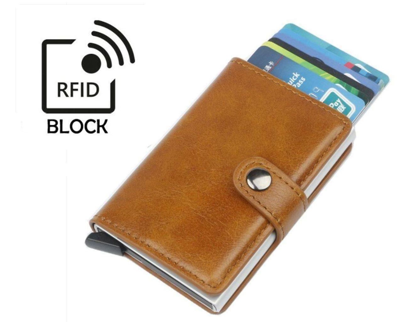 Brieftaschen: Braun RFID Block Braun Leder Karten etui – Neu (gemäss Beschreibung) aus Kirchdorf AG von Apost008 1