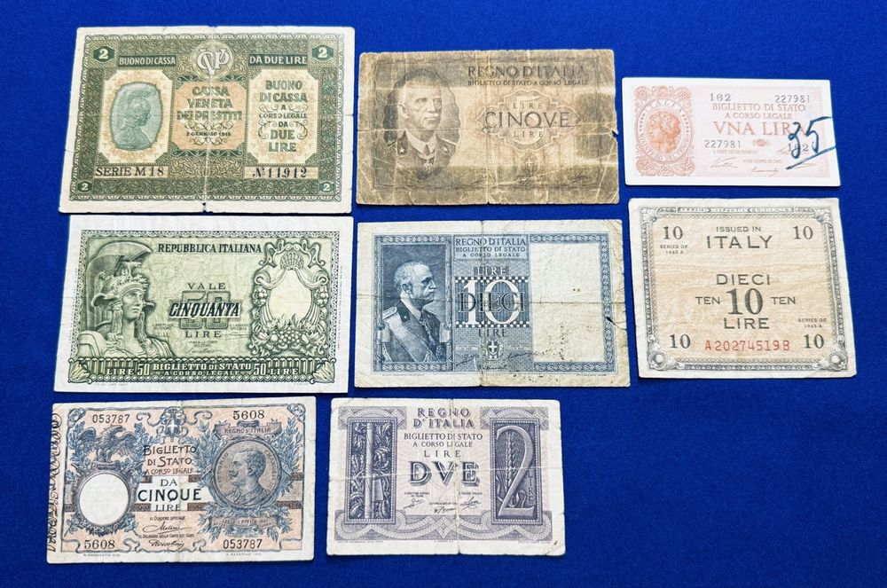 Italienische Banknoten Sammlung 1881-1950 (Gebraucht) in Langrickenbach ...