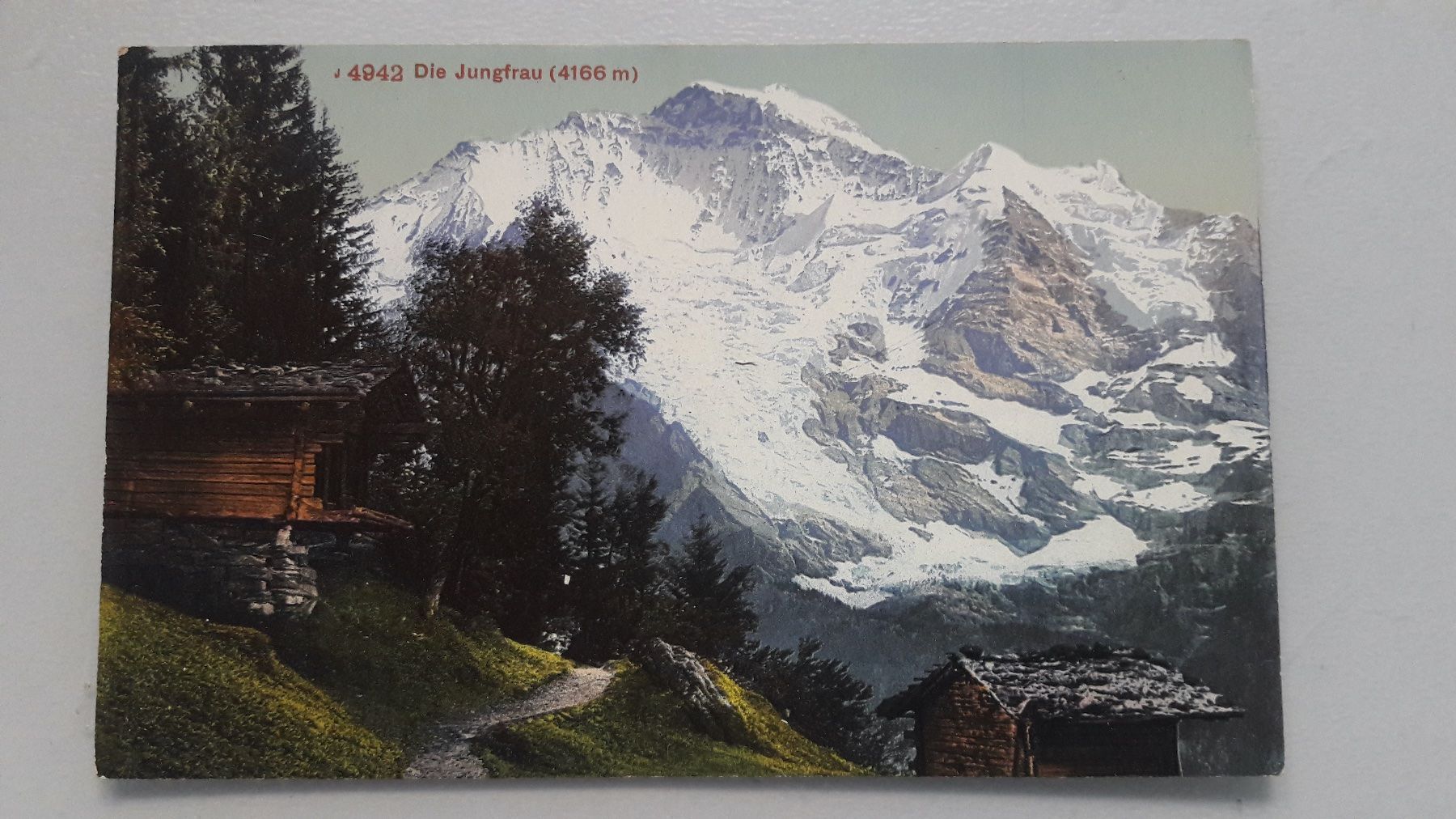 Cartoline postali: Die Jungfrau Berg – Usato da Sargans venduto da nicsam1815