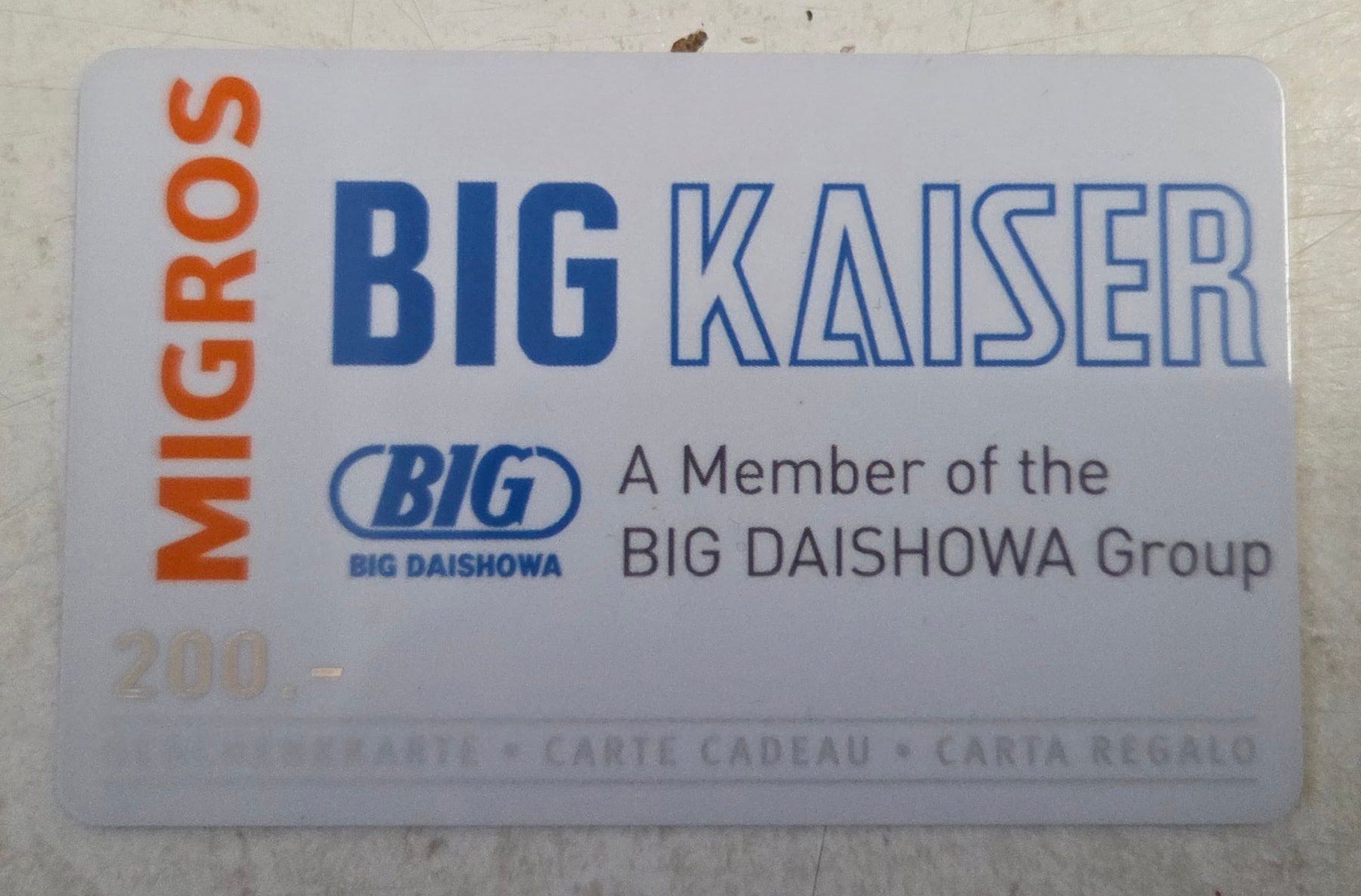 Cartoline: M Geschenkkarte BIG KAISER – Usato da Gossau SG venduto da oreliefredy