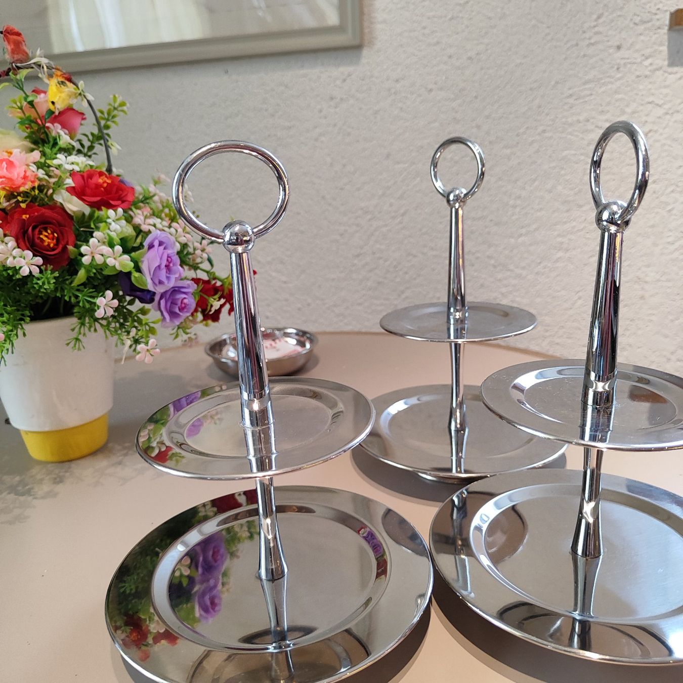 Altro in Decorazioni & Accessori: 3 Kleine Kuchenständer – Nuovo (secondo la descrizione) da Langnau am Albis venduto da Judithsebi 2