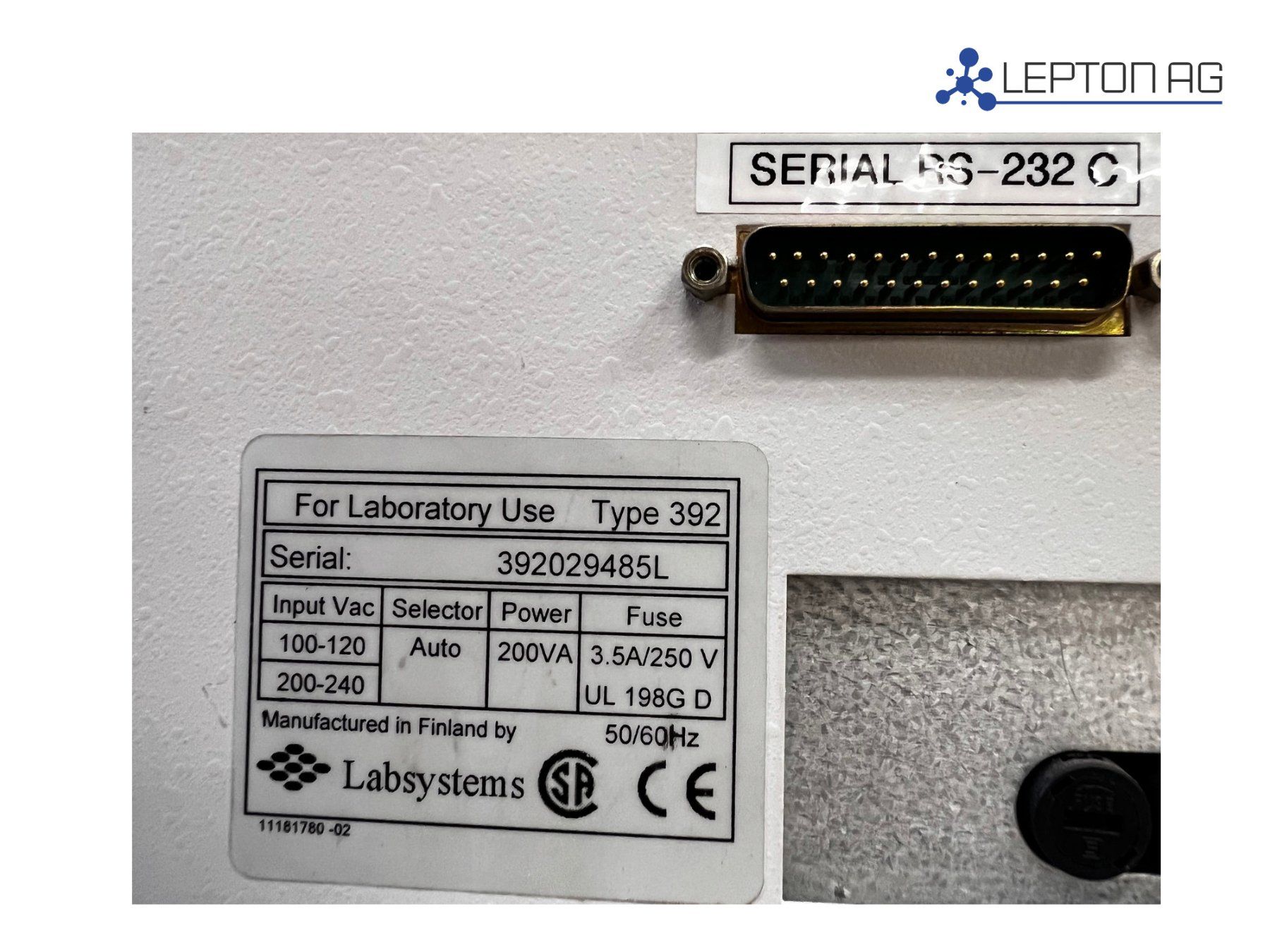 Accessori da laboratorio: Labsystems Luminoskan Ascent Type 392 microplate reader – Usato da Niederdorf venduto da LeptonAG_Labor 8