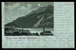 Mondschein-AK Brienz /Berner Oberland, O