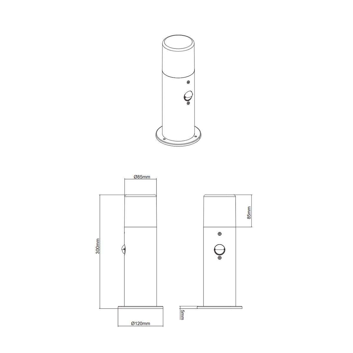 Lampen: Aussen Stehleuchte, 30 cm Höhe, IP44 – Neu (gemäss Beschreibung) aus Kreuzlingen von Smart-Light 5
