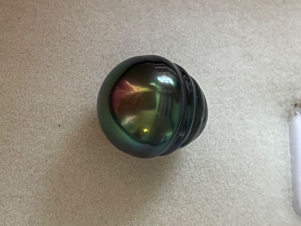 Perle (finte): Tahitiperle 9.6x11 mm – Nuovo (secondo la descrizione) da Bern venduto da Steinfieber 2