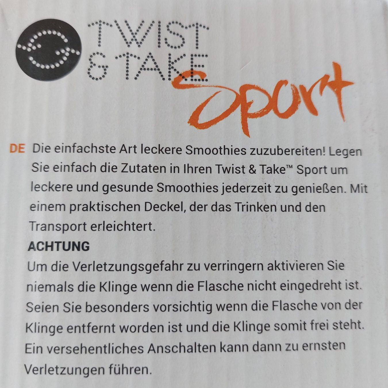 Elettrodomestici da cucina: Blender Twist & Take – Nuovo e nell'imballaggio originale da Farvagny-le-Petit venduto da Speedy5550 2