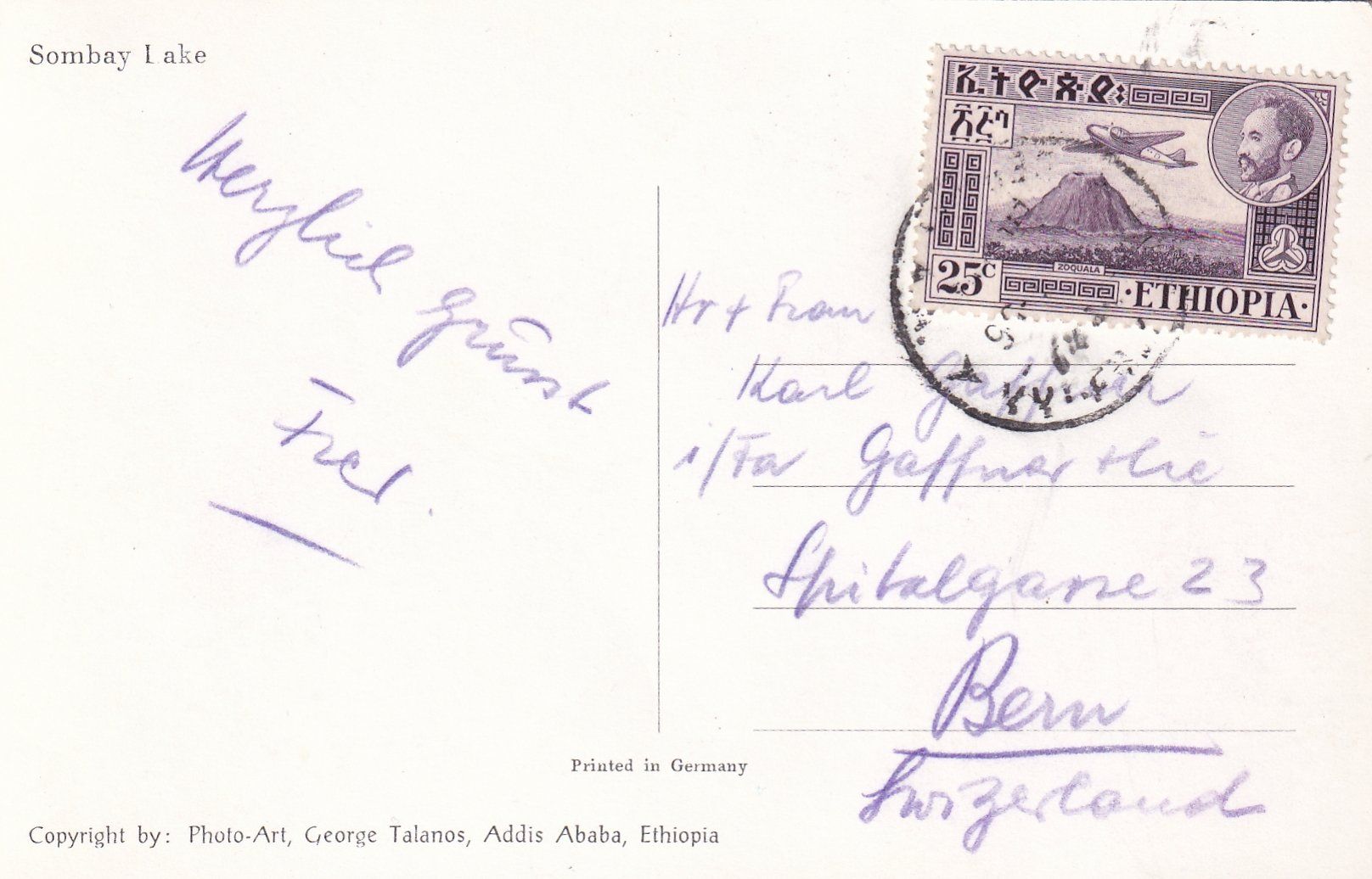 Cartoline postali: Aroussi, Ethiopia /mp – Usato da Hombrechtikon venduto da Rudolf07 1