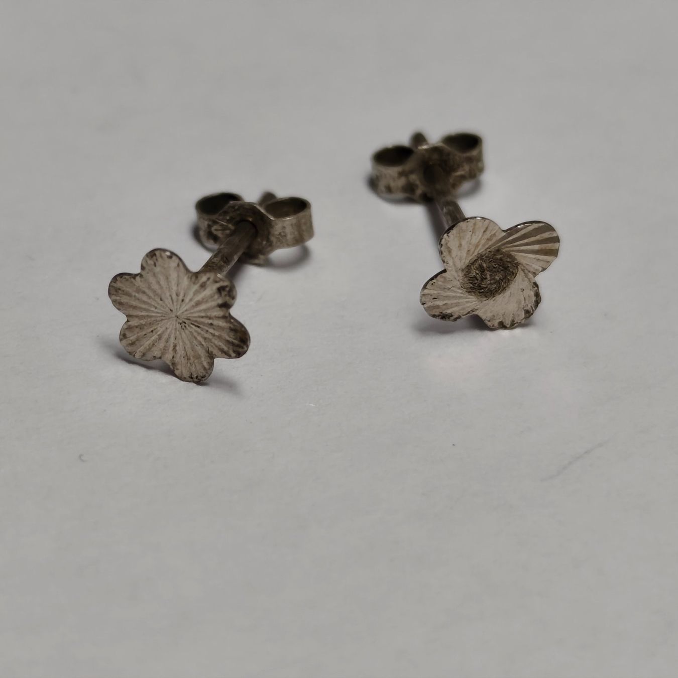 Orecchini pendenti & Orecchini a lobo: Vintage Silver silber Stud Earrings Boucles d'Oreilles #A4 – Usato da Châtelaine venduto da Tropic.Watch2 4