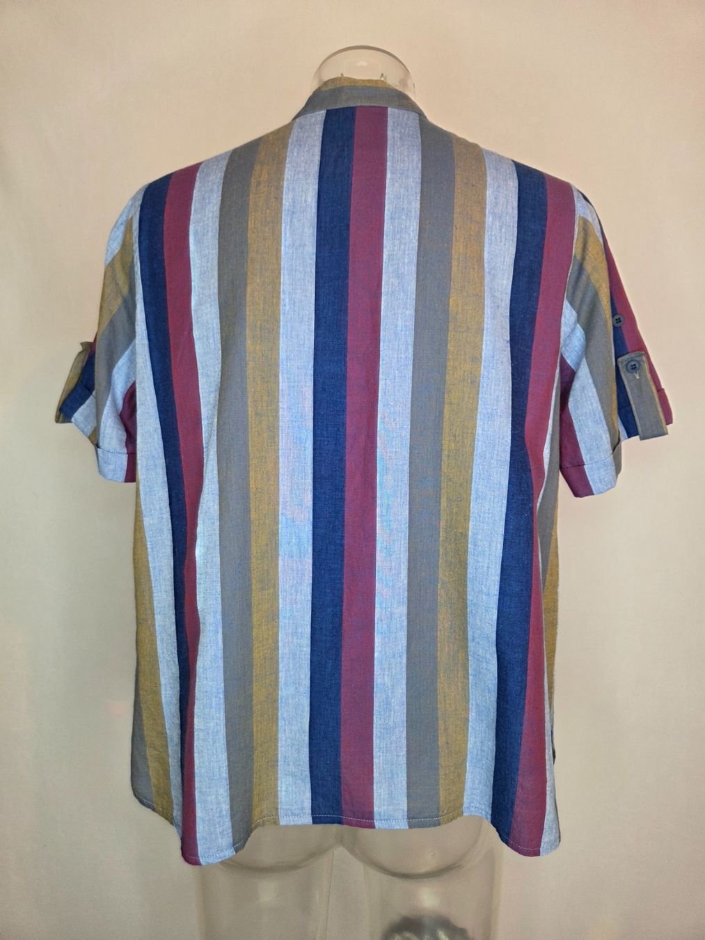 Camicie: 90er Schlupfhemd Streifen - M/L – Usato da Bern venduto da -Aniko- 2