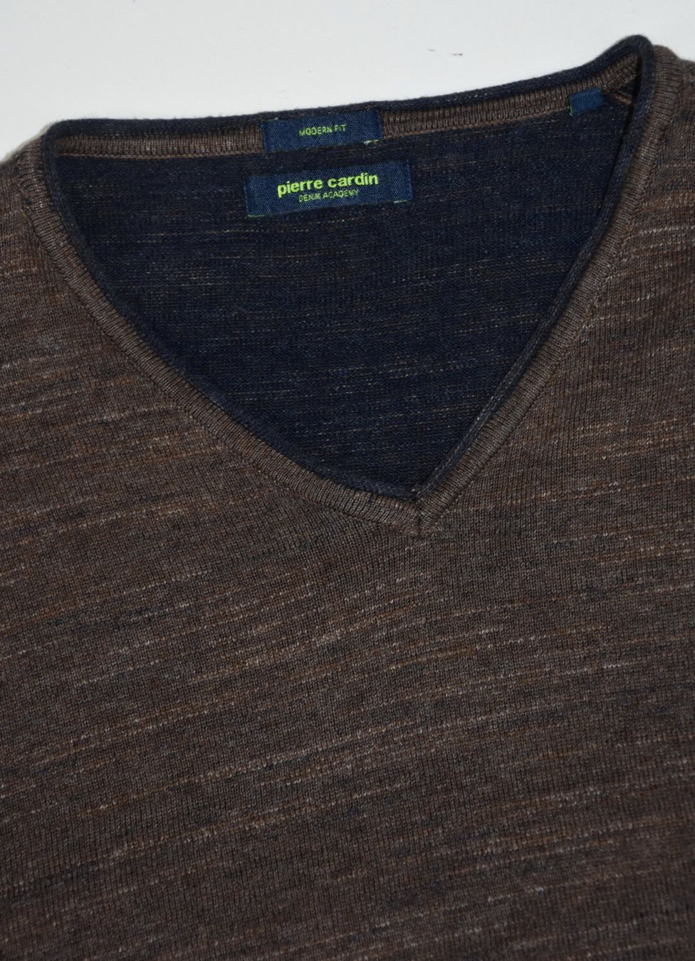 Pierre Cardin Maglioni & Felpe: Pierre Gardin Herren Pullover V-Neck Denim /braun/Gr.M – Usato da Wohlenschwil venduto da ABC-Vintage 3