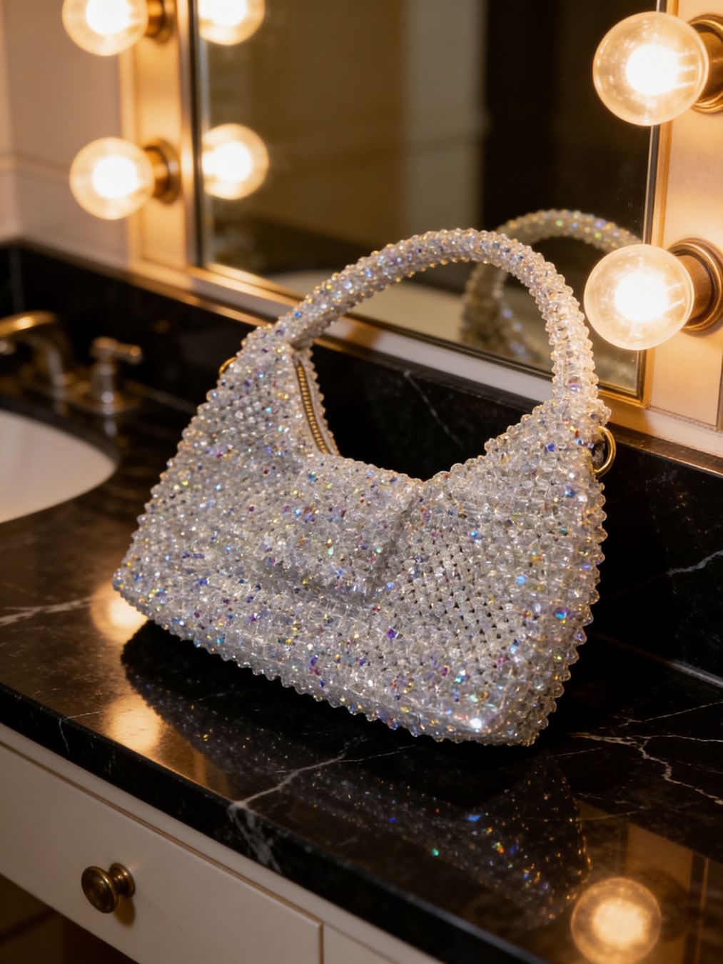 Borse da donna: Strass Handtasche aus Kristallperlen Event – Nuovo e nell'imballaggio originale da canobbio venduto da barbarb 2