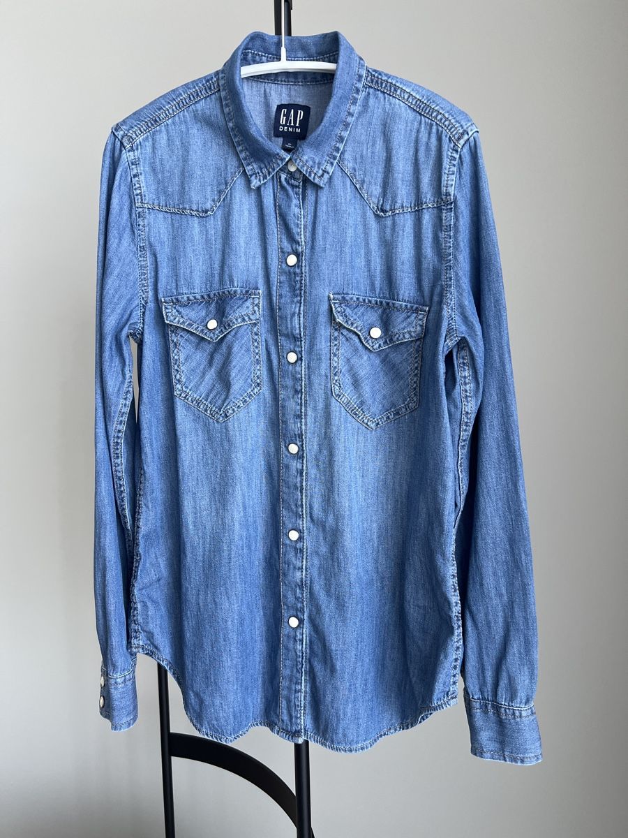 Blusen, T-Shirts & Tops: Jeans Hemd Gr. XS, 164 – Neu (gemäss Beschreibung) aus HORGEN von vladibarca10