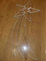 Weihnachtsdekoration Stern mit Schweif Weiss