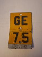 Plaque de vélo originale GE 75 - Vintage rare!
