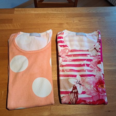 Ovanti Sommer Set: 2 Damen T-Shirts, Grösse 42, Top Zustand