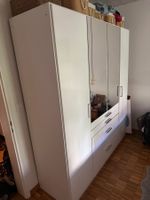 Kleiderschrank weiss mit Spiegel und Schubladen gebraucht