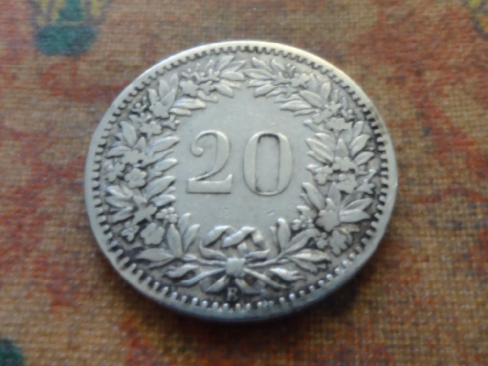 Tutti le monete: 20 Rp. 1883   (D) – Usato da Romanel-sur-Lausanne venduto da Swift13 1