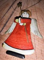 Christbaumanhänger Engel aus Metall (1)