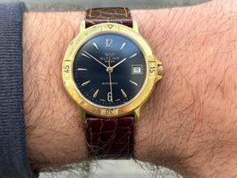 Armbanduhr Glycine Swiss Automatik goldüberzogen