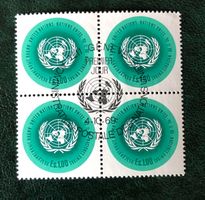 4 er Block Nations Unies gestempelt  ﻿Siehe Original Fotos ﻿
