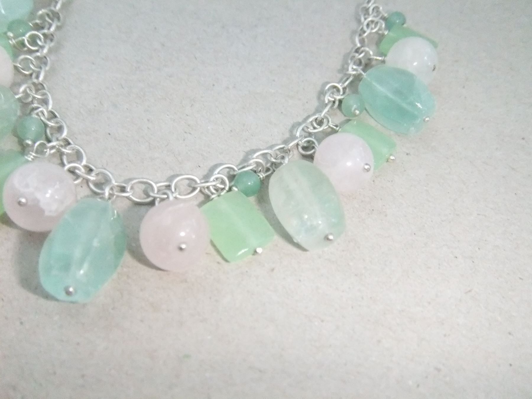 Ketten: Halskette Aquamarine / 925 Silber – Gebraucht aus Esslingen von eintagammeer